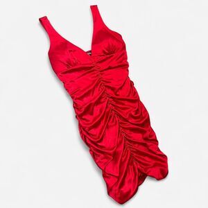 Y2K Taboo Scrunch Mini Club Dress